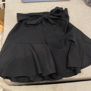 Black Zara dressy skirt with built in shorts size small